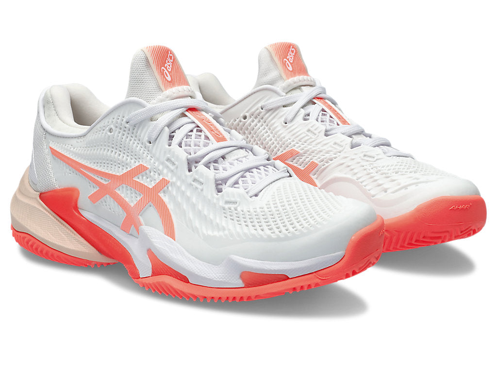 (WMNS) ASICS Court FF 3 Clay 'White Sun Coral' 1042A221-103