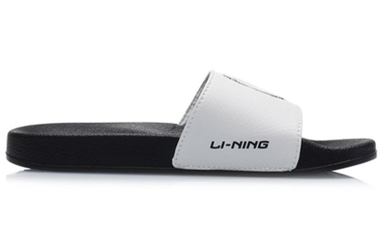 (WMNS) Li-Ning Lightweight Stylish Slippers 'Black White' AGAP012-7
