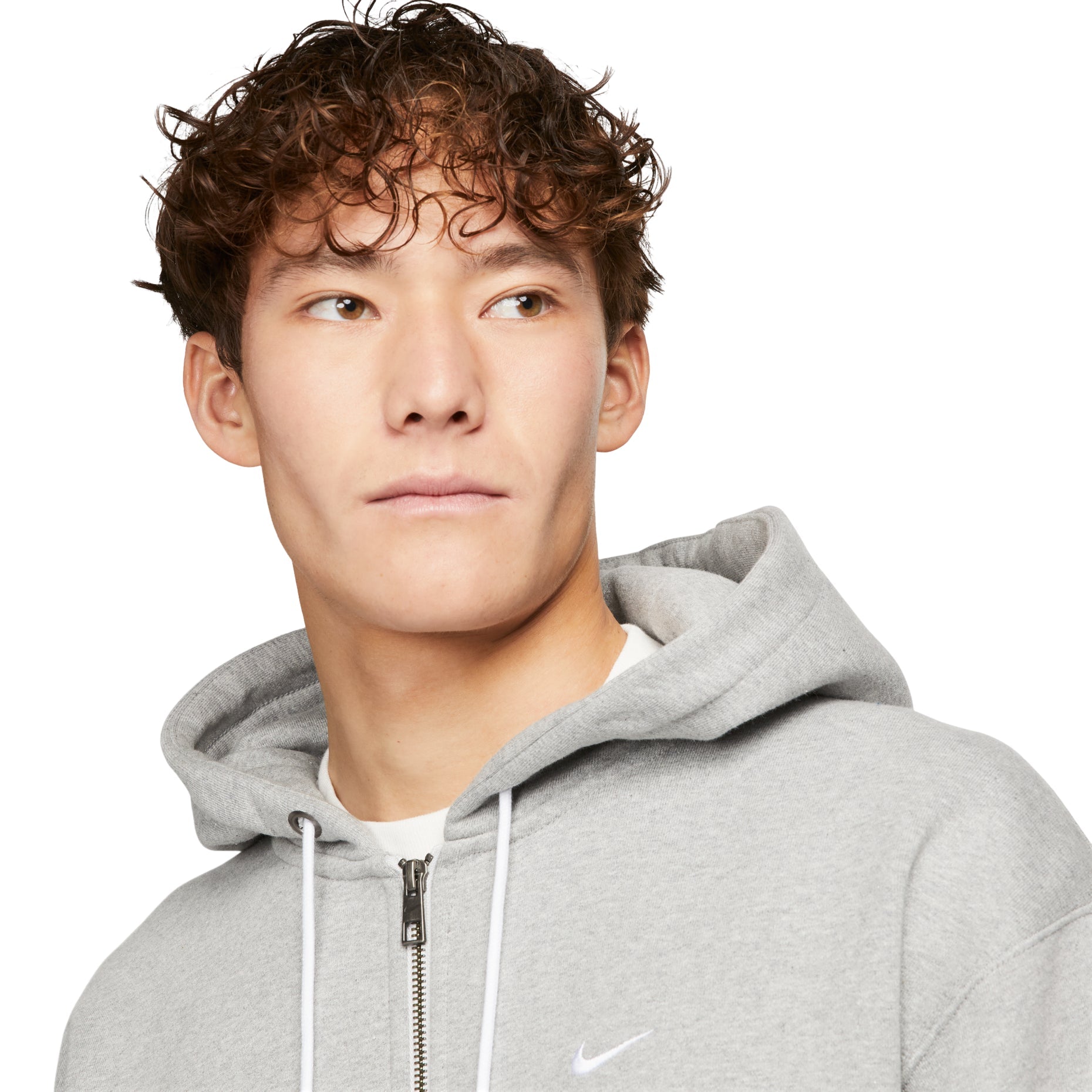 Nike embroidered logo hooded jacket 'Grey' DR0404-063