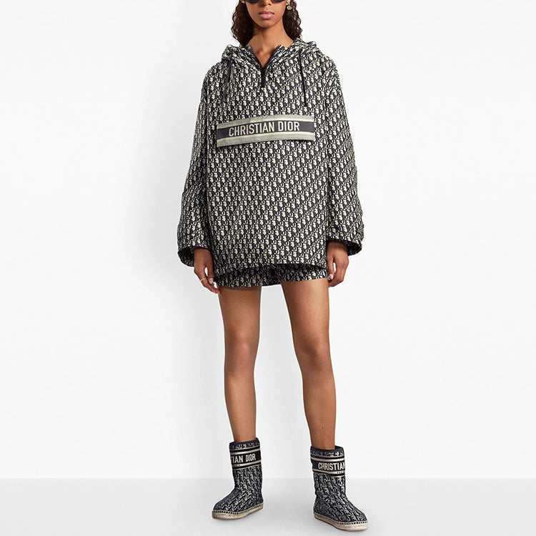 DIOR Mesh Technology Mesh Hooded Jacket For Black 117C10A2970-X5803