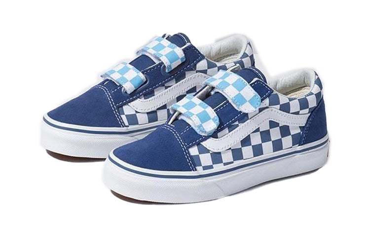 (PS) Vans Old Skool Checkerboard 'Blue White' VNA38HDVDX