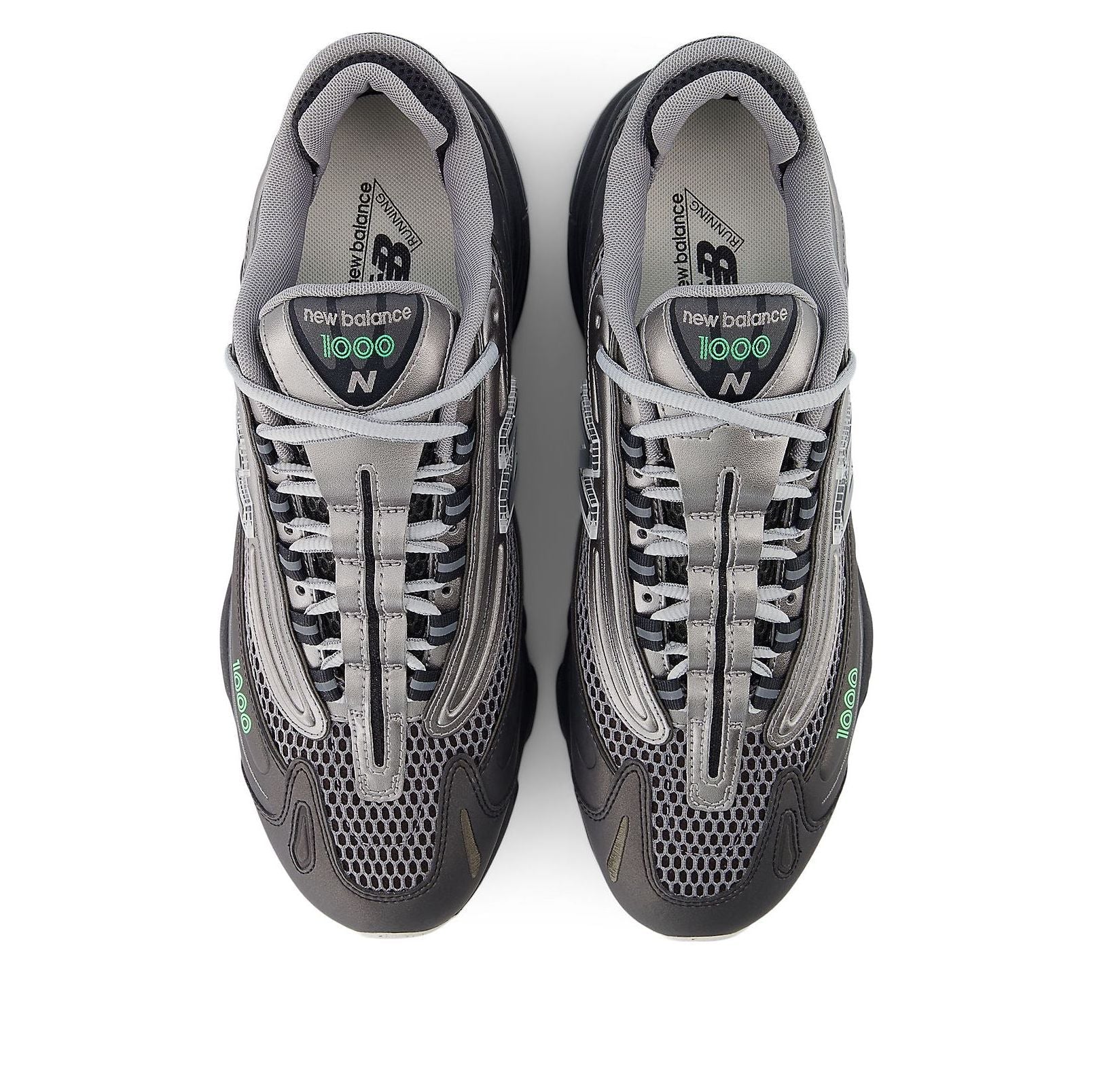 New Balance 1000 'Black Dark Silver Metallic Lime Leaf' M1000T