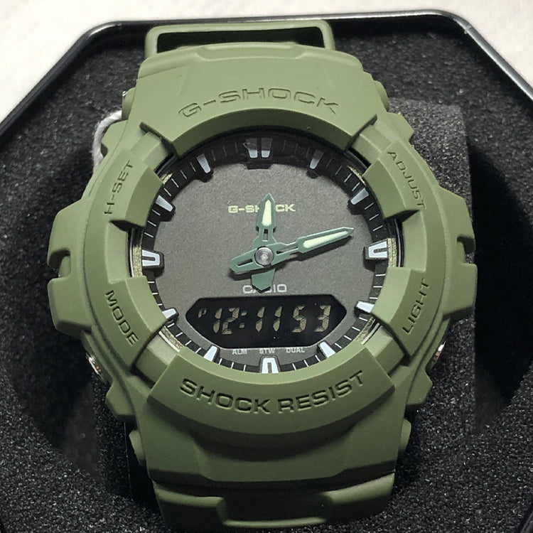 CASIO G-Shock Analog-Digital 'Green' G-100CU-3A