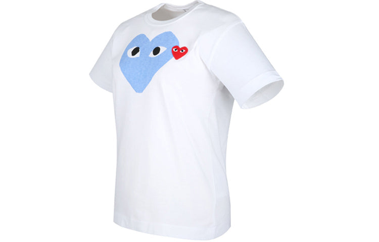 (WMNS) COMME des GARCONS FW25 PLAY Colored Heart T-Shirt 'White' AZ-T105-051-2