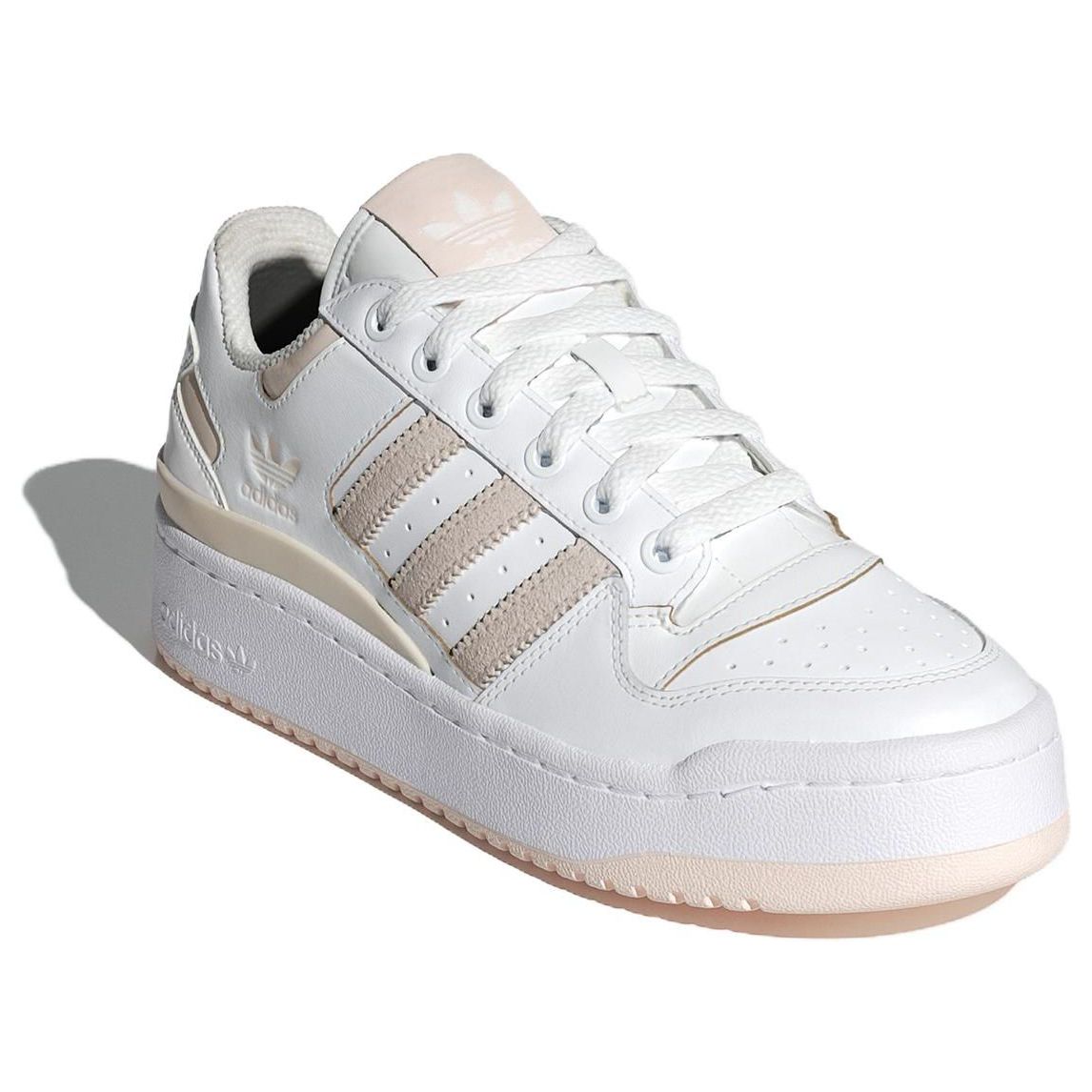 (WMNS) adidas originals Forum Bold Stripes 'White Wonder Quartz' ID0407