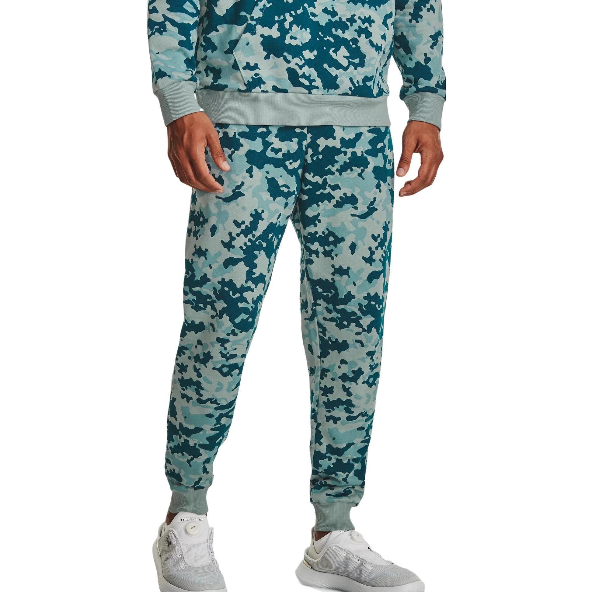 Under Armour Rival Fleece Camo Joggers Pants 'Blue Camo' 1382293-781