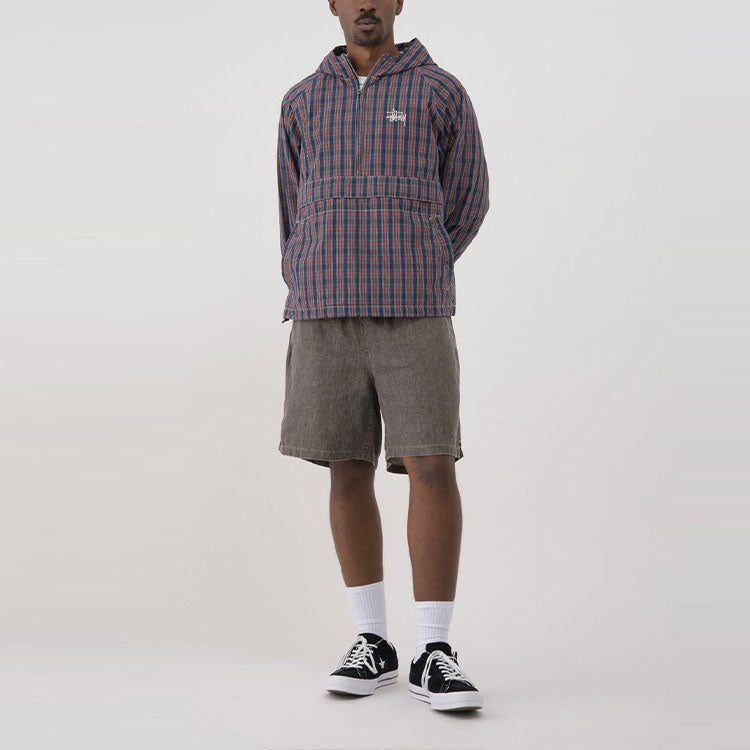 Stussy Brushed Cotton Anorak Plaid 'Muticolor' 115559