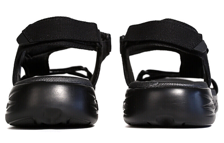 Skechers Lightweight Cozy Outdoor Beach Sports Black Sandals 55369-BBK