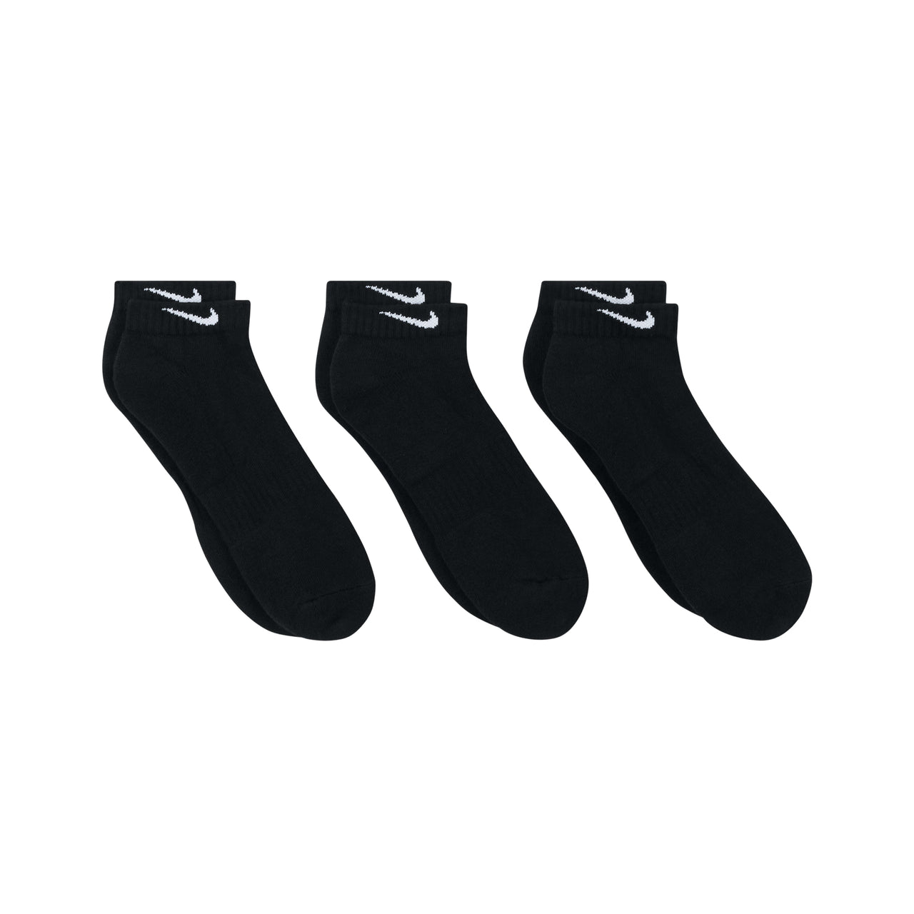 Nike Shock Absorption Training Socks Couple Style 3 Pairs Black SX7670-010