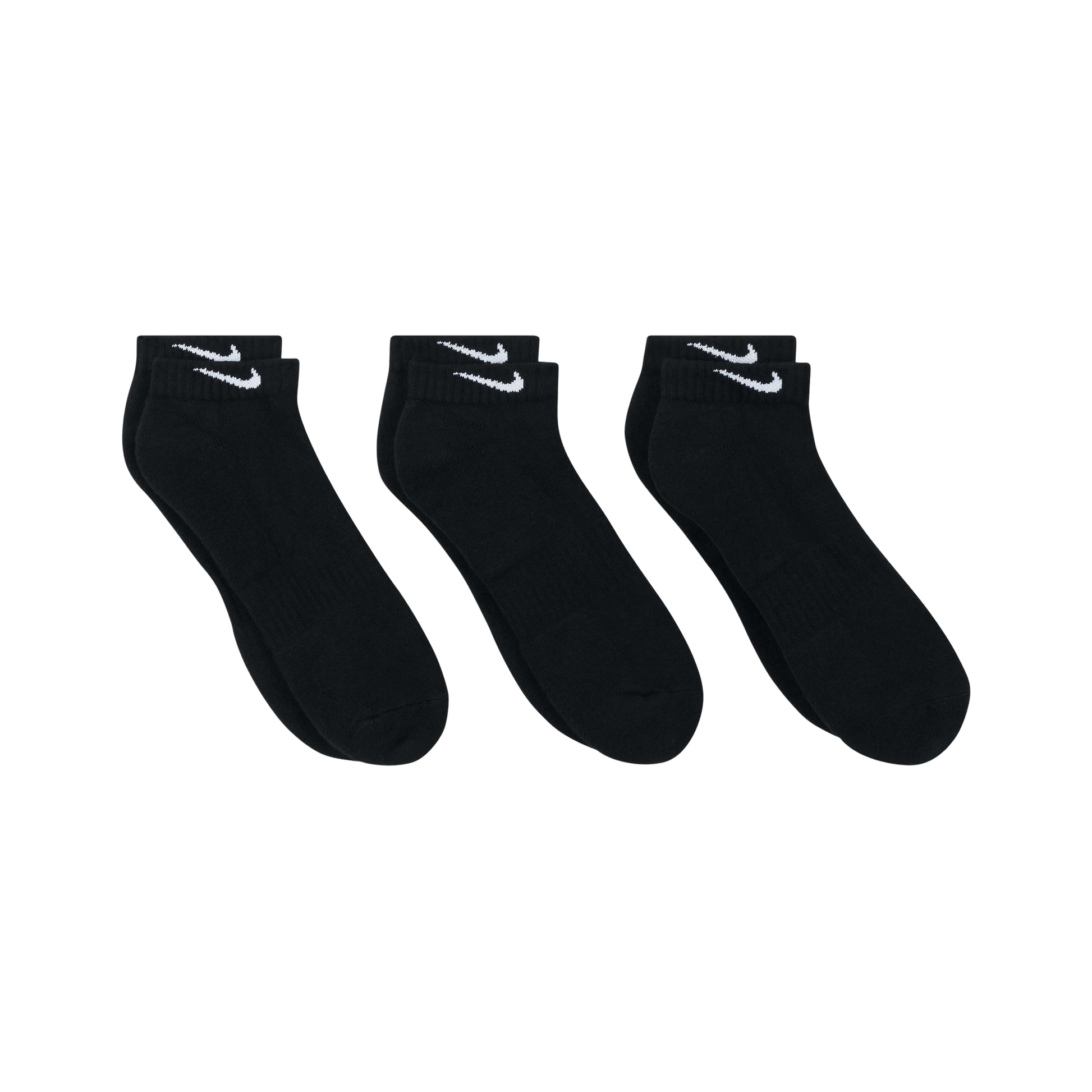 Nike Shock Absorption Training Socks Couple Style 3 Pairs Black SX7670-010