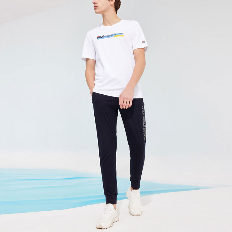 FILA Straight Casual Bundle Feet Sports Long Pants Blue F11M128605F-NV