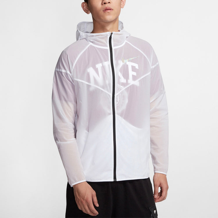 Nike Windrunner Casual Sports Thin and light Breathable Jacket White CQ2921-100