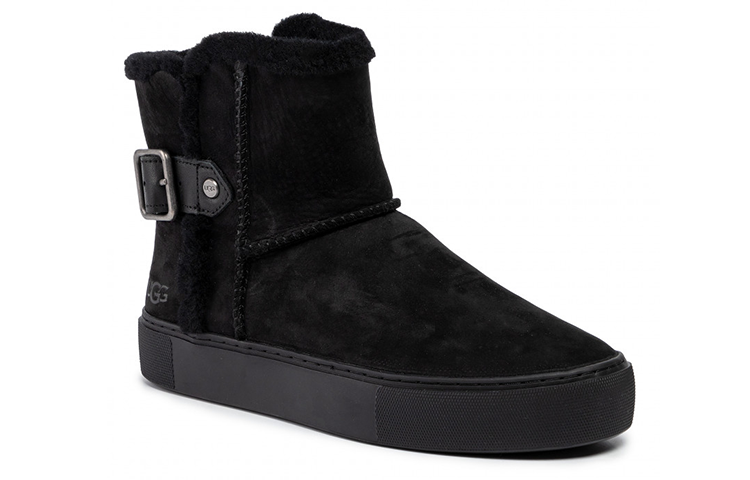 (WMNS) UGG Aika Snow Boots 'Black' 1104991-BLK