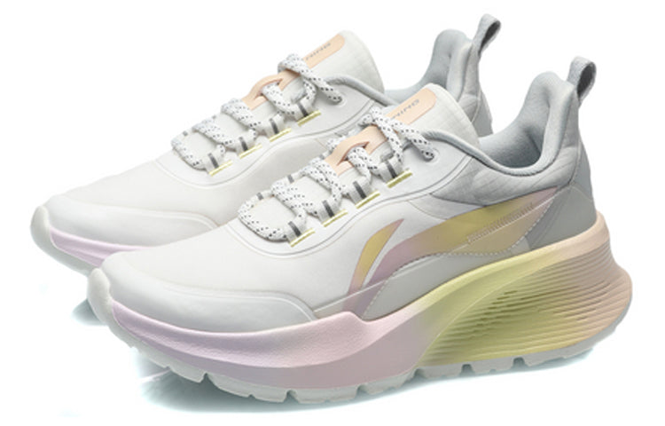 (WMNS) Li-Ning Lightweight 'White Grey Pink' ARHQ336-1