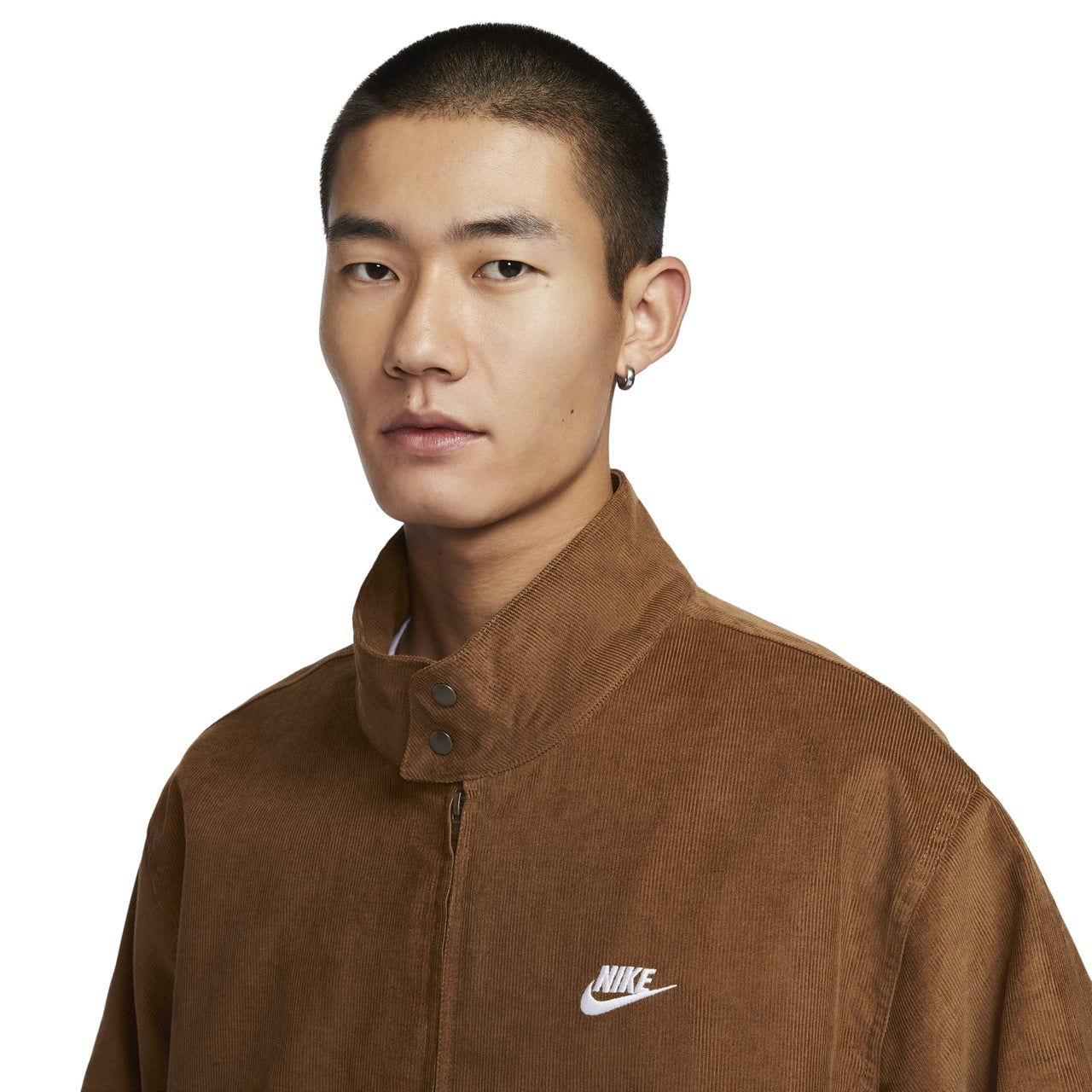 Nike Sportswear Club Corduroy Harrington Jacket Asia Sizing 'Light British Tan' FZ0632-281