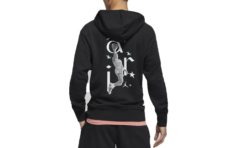 Air Jordan Logo Hoodie 'Black White' DM1411-010
