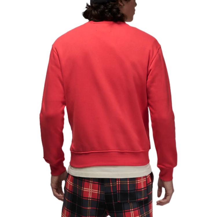 Air Jordan Alphabet Round Neck Pullover Long Sleeves Hoodie Men's Red DV1576-612