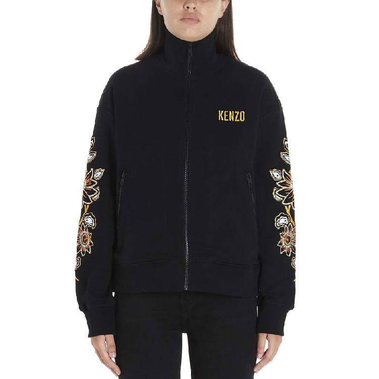 KENZO SS21 Flowers Embroidered Jacket Black F962BL756962-99