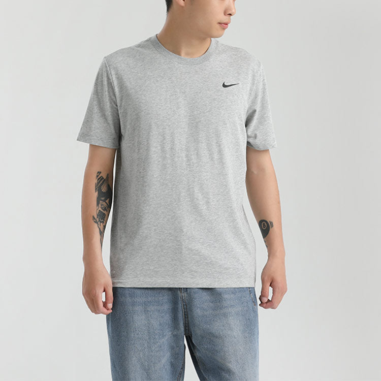Nike Dri-FIT Sports Training Quick Dry Round Neck Short Sleeve Gray AR6030-063