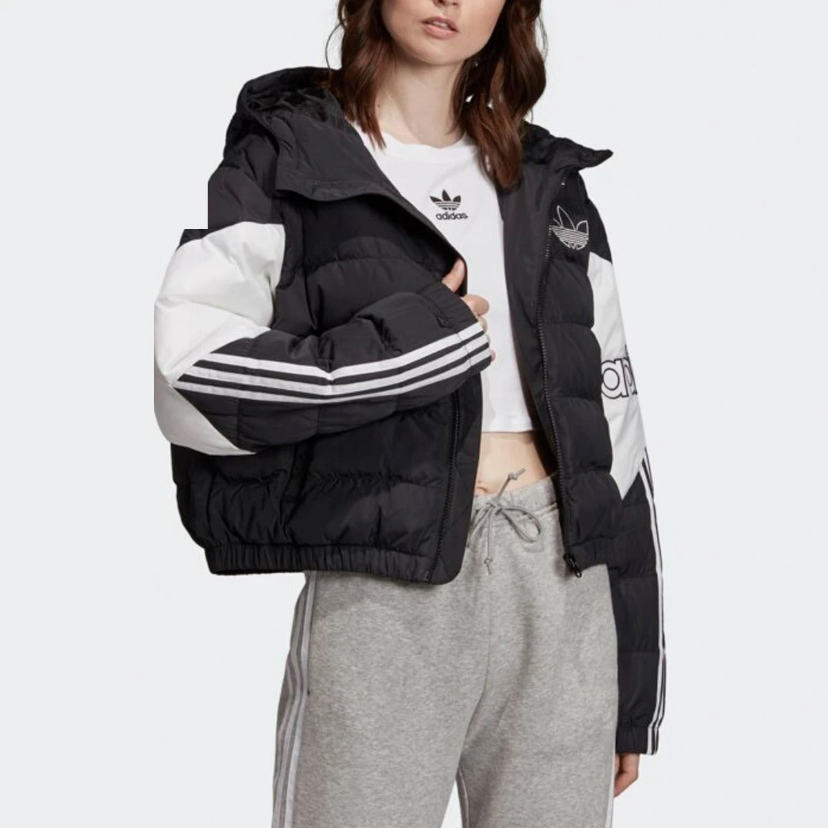 (WMNS) adidas originals Down Jacket Black FL0036