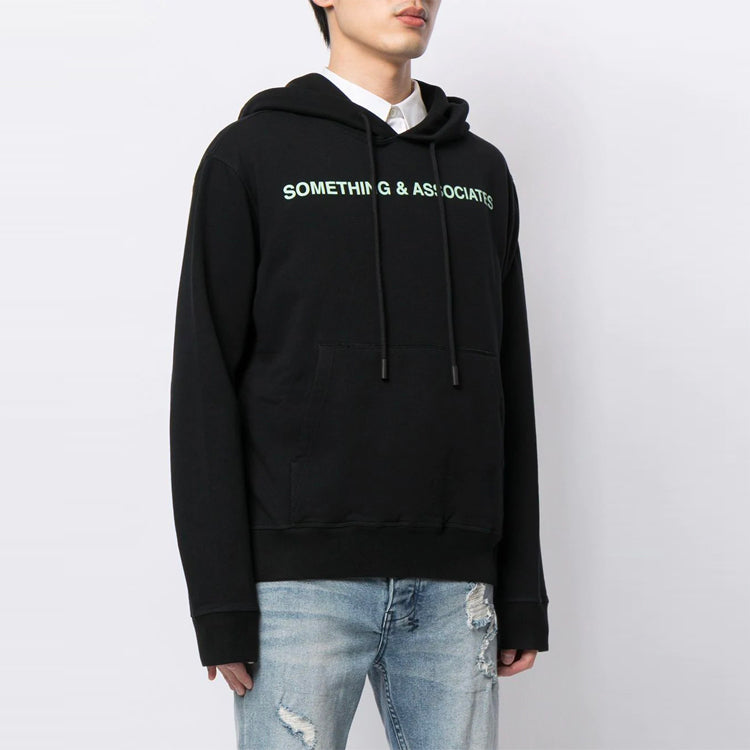 Off-White SS21 x Something & Associates Crossover Alphabet hooded Printing Black OMBB034T190030491044