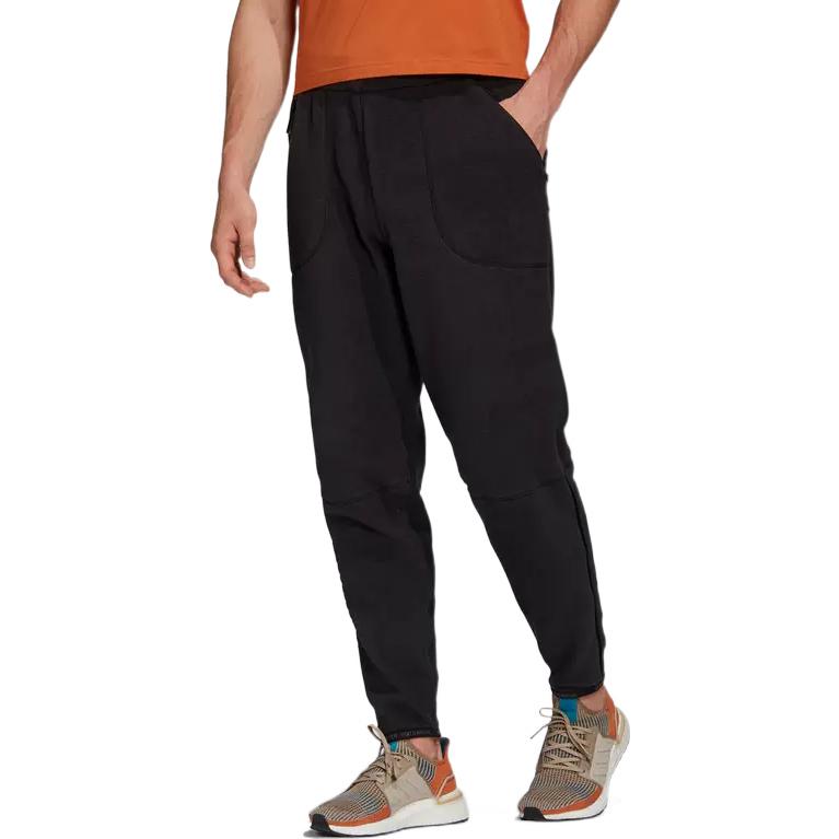 Men's adidas Zne Pnt P Fl Solid Color Big Pocket Training Casual Sports Pants/Trousers/Joggers Black DX7643