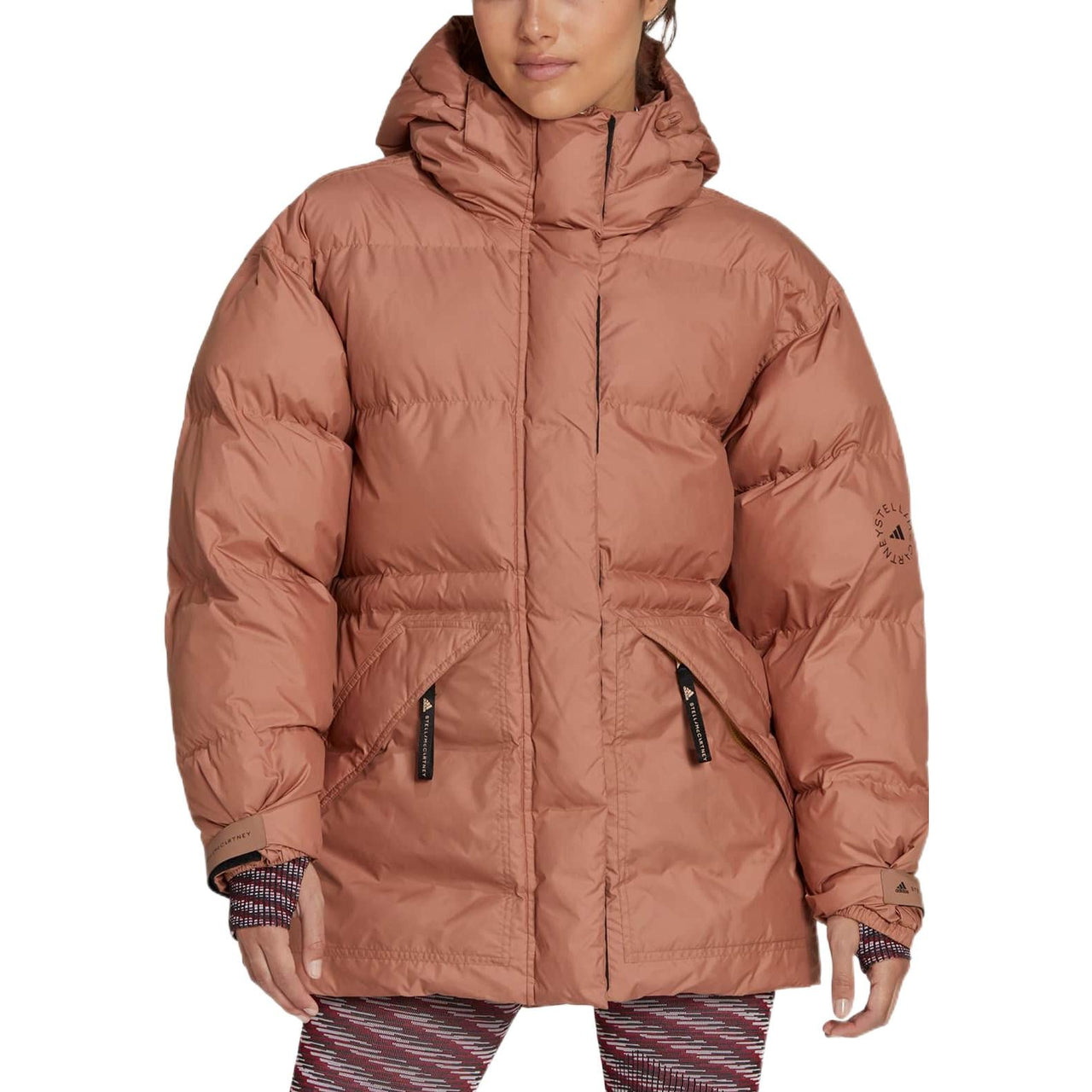 (WMNS) adidas by Stella McCartney Mid-Length Padded Winter Jacket Asia Sizing 'Brown' HG6892