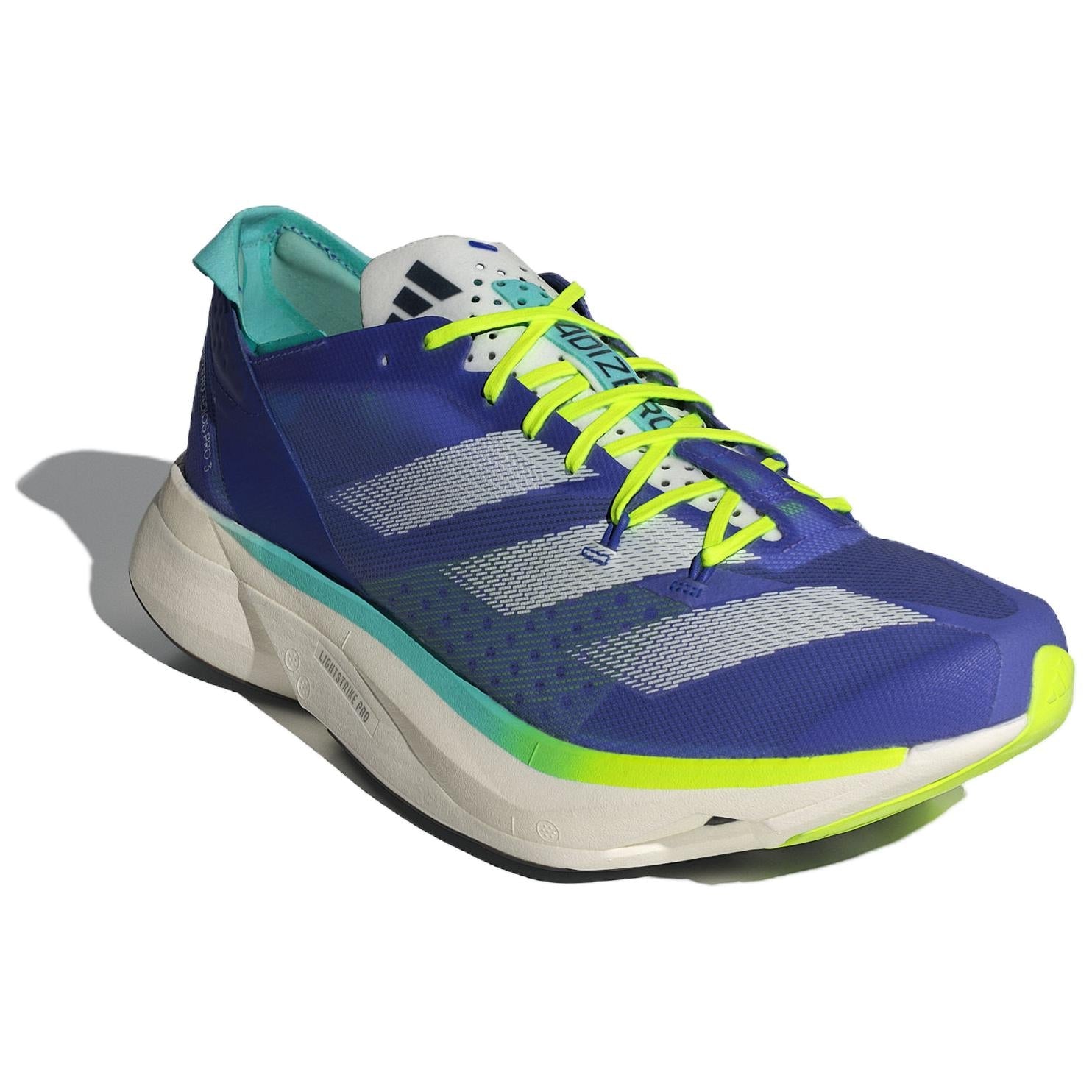 adidas Adizero Adios Pro 3 'Cobalt Blue Lucid Lemon' ID3635
