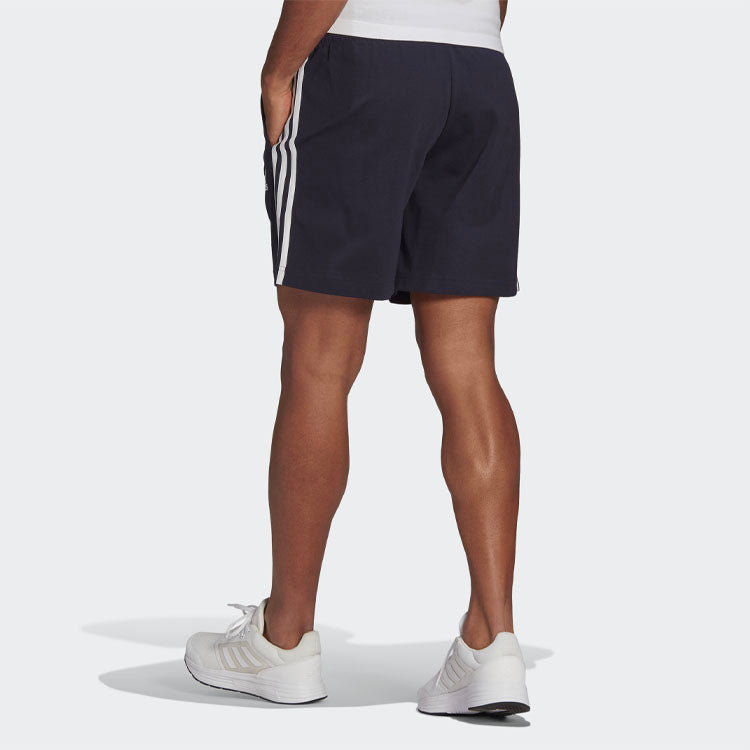 adidas M 3s Sj Sho Logo Printing Stripe Sports Training Shorts Blue GK9989