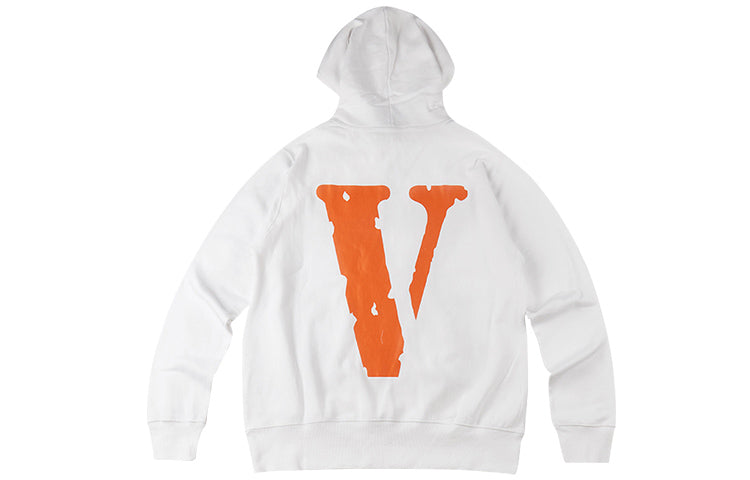 VLONE Staple Classic Printing Back Large Long Sleeves Couple Style White Orange 6932403655102