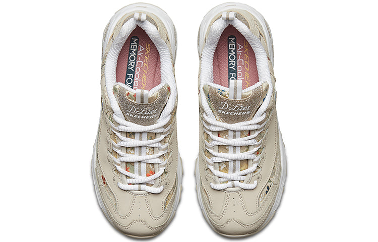 (WMNS) Skechers D Lites Low-Top Daddy Shoes Grey/Brown 13082-TPE