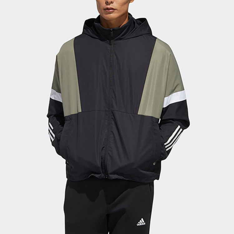 Men's adidas CB Woven Jacket Colorblock Black GP6403