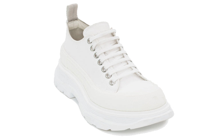 (WMNS) Alexander McQueen Tread Slick Low Lace Up 'White' 611705W4L329000
