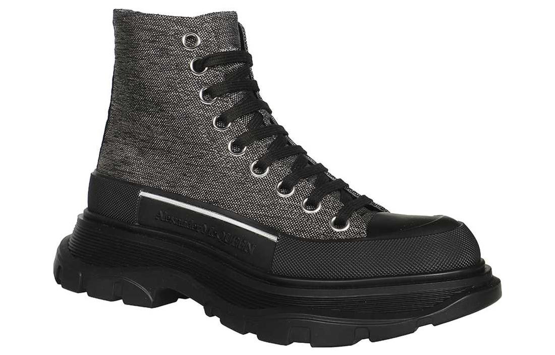 (WMNS) Alexander McQueen Tread Slick Boots 'Brown Black' 718369W4US28163