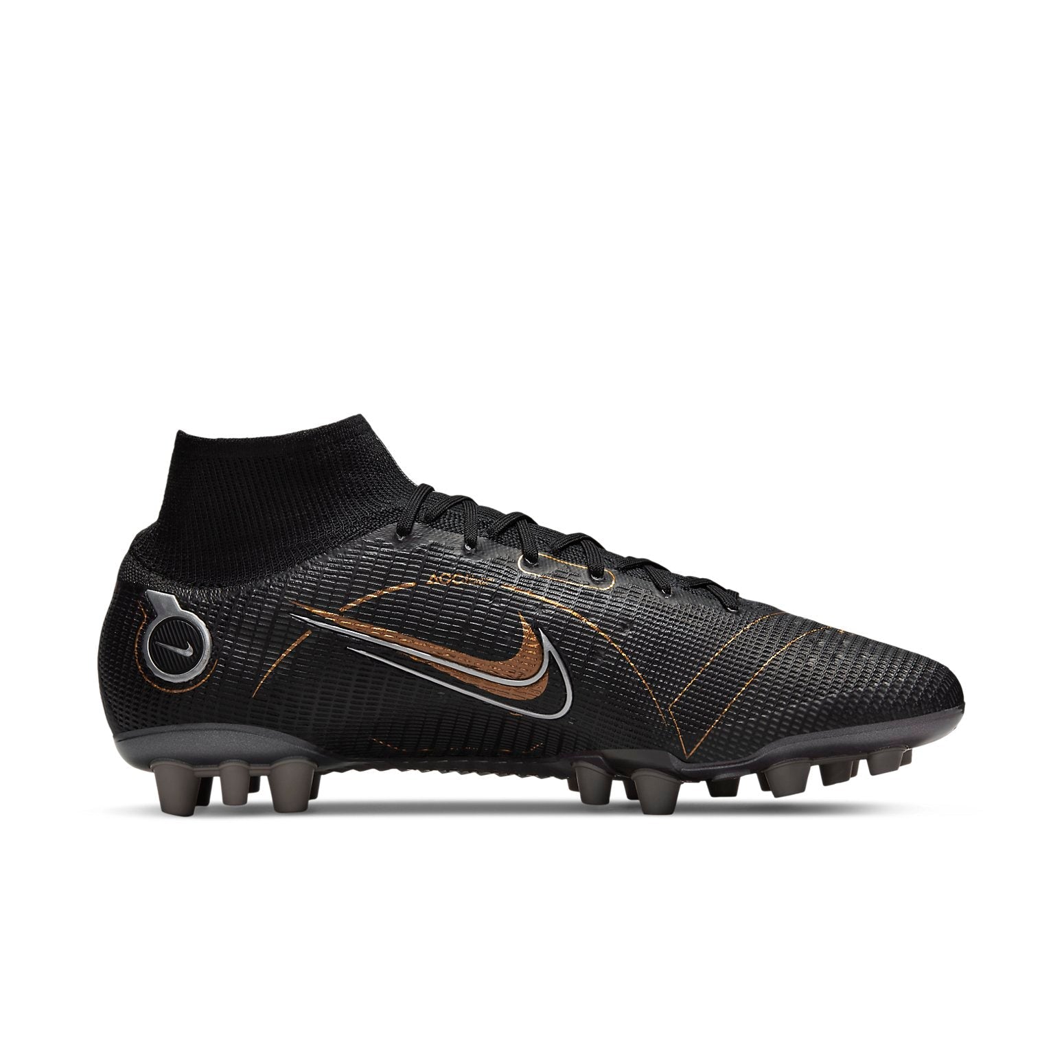 Nike Mercurial Superfly 8 Elite AG 'Black Metallic Gold' DJ2841-007