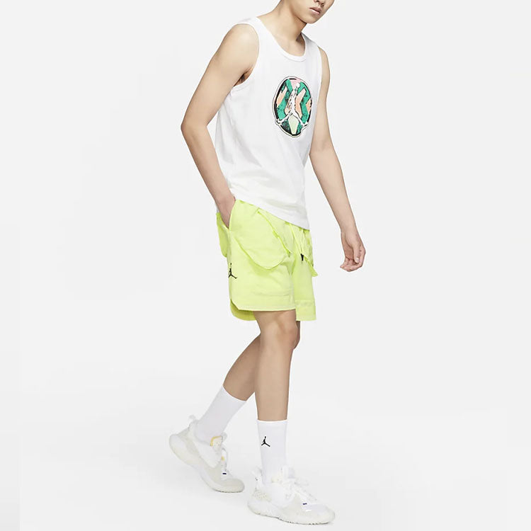 Air Jordan Sports Breathable Shorts Men s Yellow DA7203-745