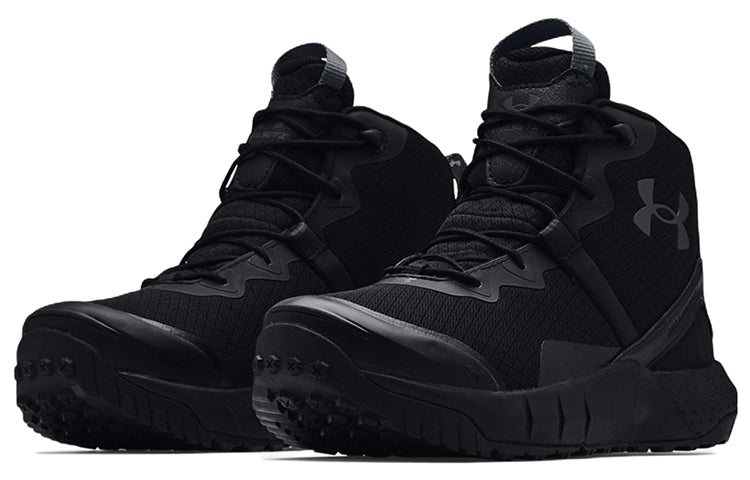 Under Armour Micro G Valsetz Mid 2E Wide 'Black Jet Grey' 3023745-001