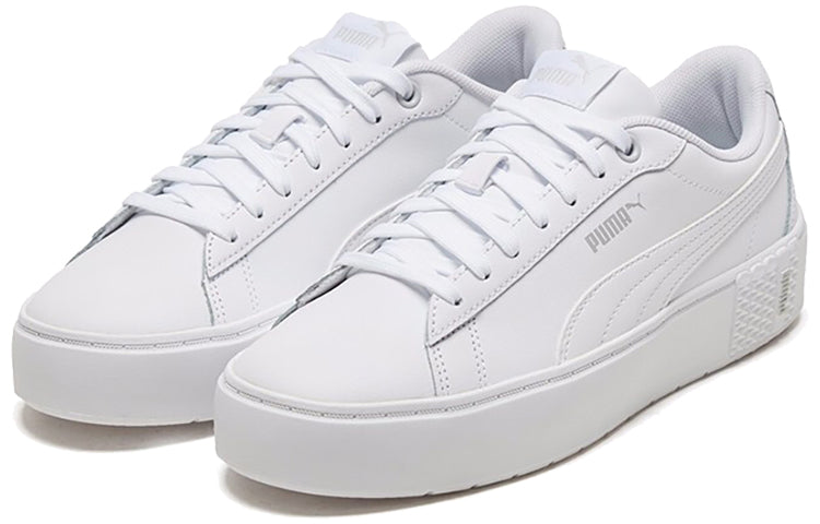 (WMNS) PUMA Smash Platform V2 'Triple White' 373035-01