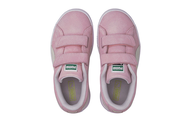 (PS) PUMA Suede Classic Xxi Casual Board Shoes White/Pink 380563-05