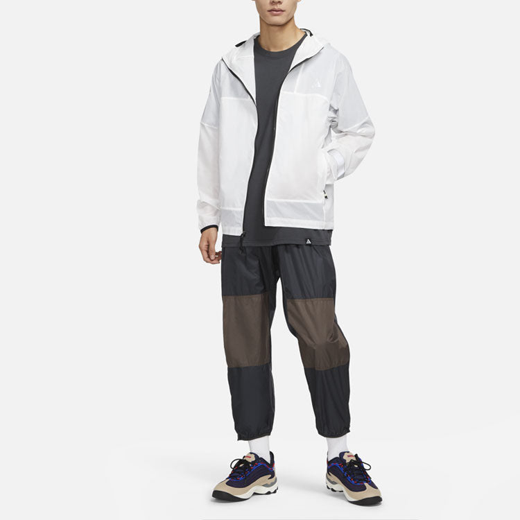Nike Acg Cinder Cone Ora Woven Reflective Sports Hooded Jacket White DR8862-100