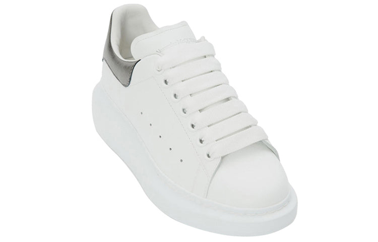 (WMNS) Alexander McQueen Oversized Sneaker 'Bleach White Silver' 553770WHFBU9042