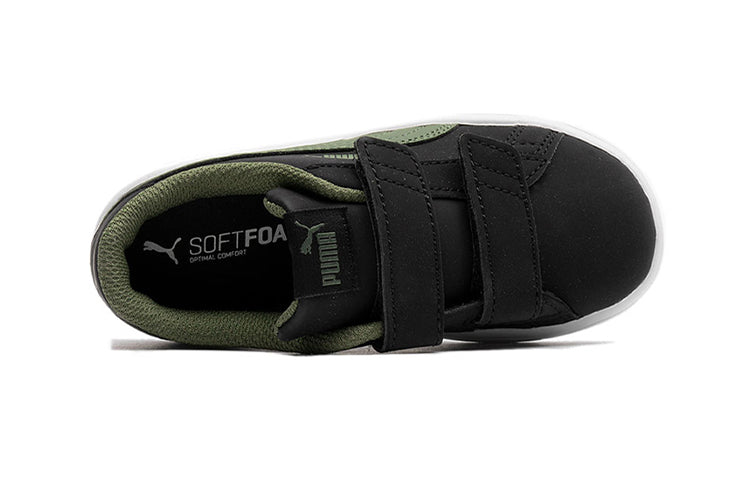 (PS) PUMA Smash V2 Buck V Ps Leisure Board Shoes Black/Green 365183-11