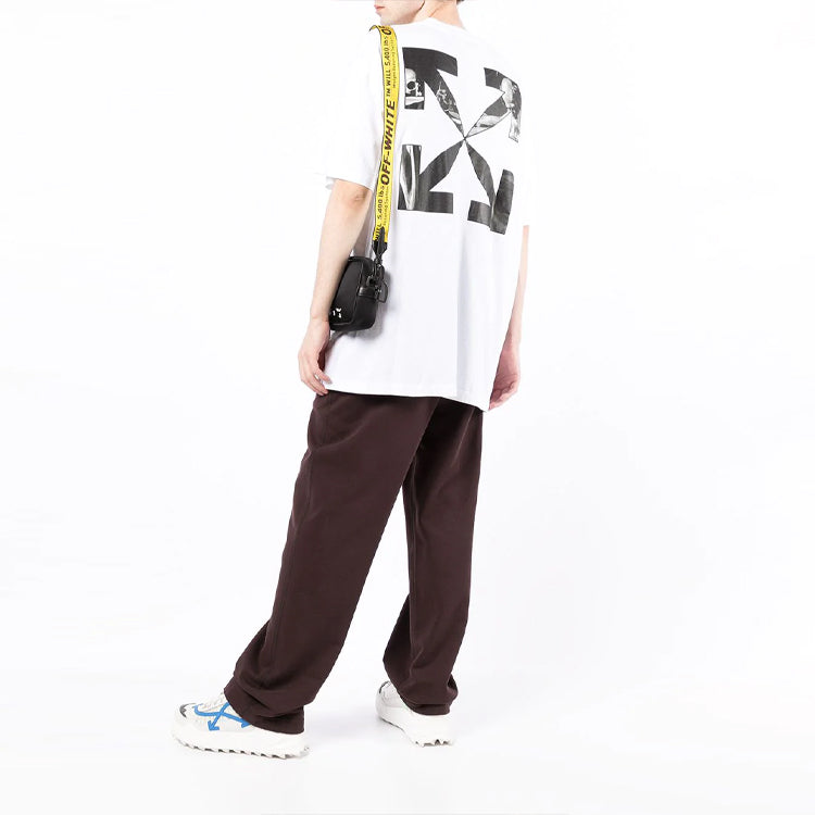 Off-White Back Arrow Printing Round Neck Short Sleeve White OMAA038C99JER0050110