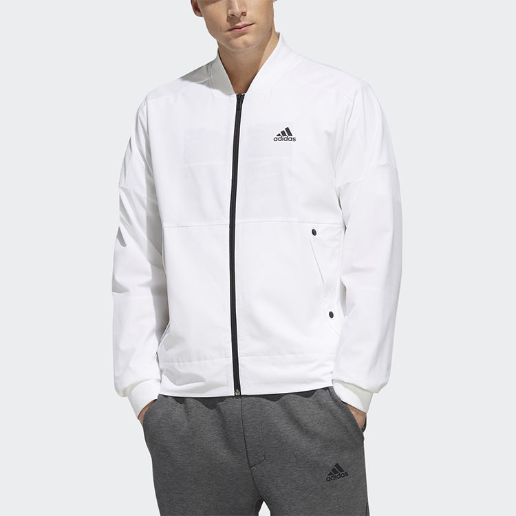 adidas O2 JKT 3S Bomb Casual Sports Jacket White EH3774