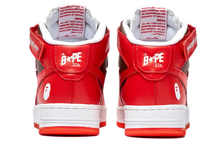 A Bathing Ape Bape Sta Mid #2 'Red' 1I20-191-010-RED