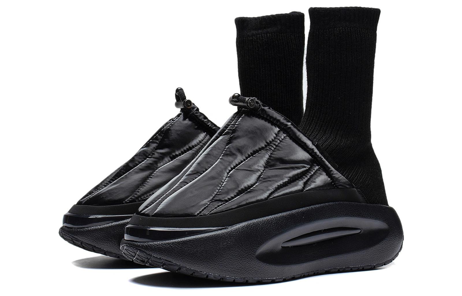 (WMNS) Li-Ning YunYou Fluffy High 'Black' AZGS146-6