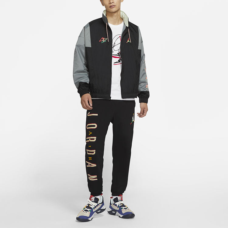 Air Jordan MENS Sport DNA Logo Printed Hooded Jacket Black CK9566-011