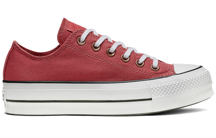 (WMNS) Converse Chuck Taylor All Star Platform Low Top Thick Sole Red White 564996C