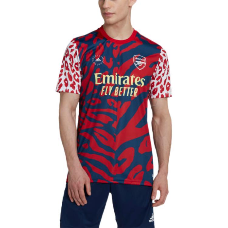 adidas x Stella Mccartney Crossover Arsenal FC pre-match jersey Soccer/Football Red Jersey HI2144