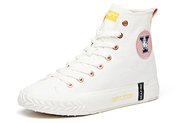 (WMNS) ANTA x Yale Hight Top Canvas Shoes 'Cream White' 122028650-8